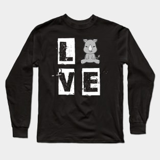 Love Rhino Long Sleeve T-Shirt